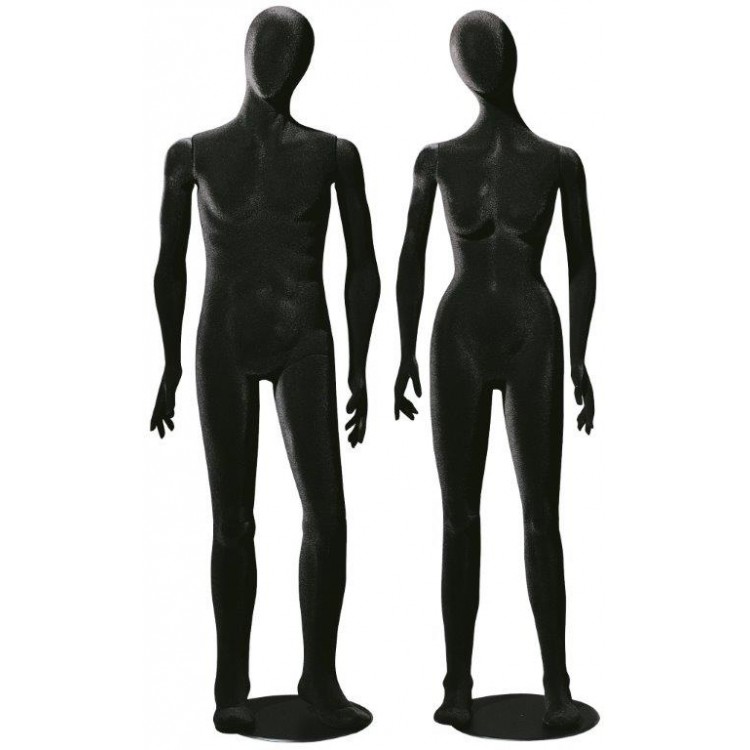 Flexible male mannequin black